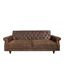 SOFA ROZKŁADANA MAISON BELLE AFFAIRE 220 CM BRĄZOWA