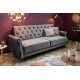 SOFA ROZKŁADANA MAISON 220 CM SZARA WELUR