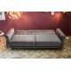 SOFA ROZKŁADANA MAISON 220 CM SZARA WELUR