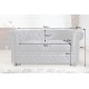 SOFA 2-OSOBOWA CHESTERFIELD CIEMNOSZARA 150 CM