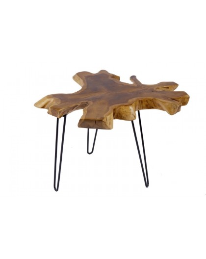 STOLIK KAWOWY WILD 60 CM TEAK