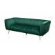 SOFA 3-OSOBOWA NOBLESSE ZIELONA 225 CM