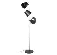 LAMPA PODŁOGOWA KLASYK METALOWA CIEMNOSZARA