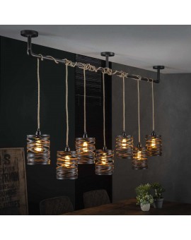 LAMPA WISZĄCA LIMBO METALOWA SZARA