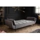 SOFA ROZKŁADANA BOUTIQUE 213 CM SZARY WELUR