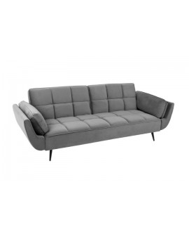 SOFA ROZKŁADANA BOUTIQUE 213 CM SZARY WELUR