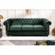 SOFA 3-OSOBOWA CHESTERFIELD ZIELONA 205 CM