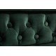 SOFA 3-OSOBOWA CHESTERFIELD ZIELONA 205 CM