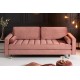 SOFA 3-OSOBOWA COSY VELVET BRUDNY RÓŻ 225 CM