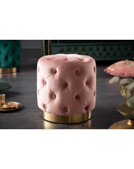 PUF MODERN BAROCK WELUR R&Oacute;ŻOWY