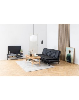 SOFA ROZKŁADANA FAITH CZARNA 196 CM