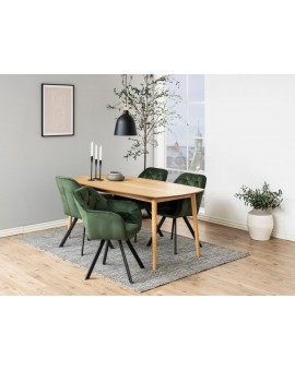 KRZESŁO OBROTOWE LOLA ZIELONE WELUR