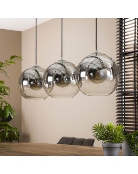 LAMPA WISZĄCA HENRIS CHROM CIENIOWANY 