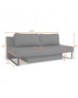 SOFA ROZKŁADANA JUVENTUS 200X98 CM