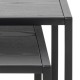 ZESTAW STOLIKÓW KAWOWYCH SEAFORD 50/40 CM CZARNY JESION