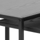 ZESTAW STOLIKÓW KAWOWYCH SEAFORD 50/40 CM CZARNY JESION