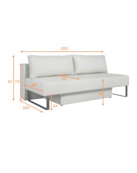 SOFA ROZKŁADANA SOMMER 200X100 CM