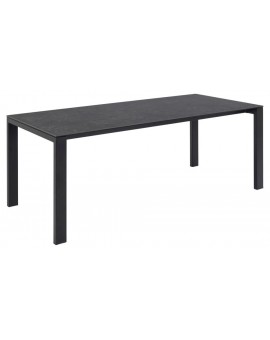 STÓŁ BRENTFORD 200X90 CM CERAMIKA CZARNA 