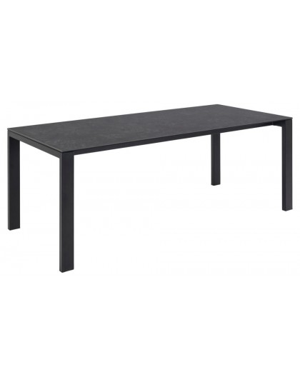 STÓŁ BRENTFORD 200X90 CM CERAMIKA CZARNA 