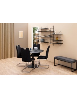 STÓŁ IBIZA 110 CM CZARNY JESION