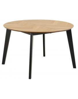 STÓŁ ROZKŁADANY GEORGETOWN JODEŁKA 120-198 CM DĄB NATURALNY