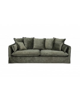 SOFA 3-OSOBOWA HEAVEN 210X105 CM ZIELONA WELUR