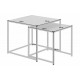 ZESTAW STOLIKÓW KAWOWYCH SLIM LINE 50/40 CM CZARNY JESION - 2SZT.