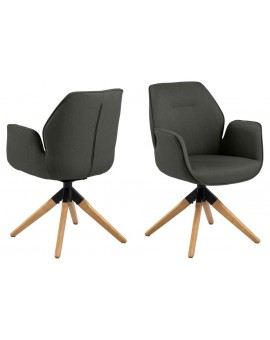 FOTEL OBROTOWY AURA CIEMNOSZARY