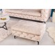 PUF MODERN BAROCK 92X62 CM WELUR BEŻOWY