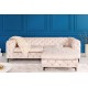 SOFA MODERN BAROCK 235X95 CM BEŻOWA WELUR