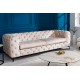 SOFA MODERN BAROCK 235X95 CM BEŻOWA WELUR