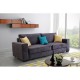 SOFA ROZKŁADANA 3-OSOBOWA ELZA 240X100 CM