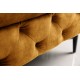 PUF MODERN BAROCK 92X62 CM WELUR MUSZTARDOWY 
