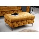 PUF MODERN BAROCK 92X62 CM WELUR MUSZTARDOWY 