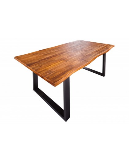STÓŁ GENESIS 140X80 CM AKACJA BRĄZOWA