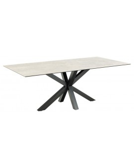 STÓŁ HEAVEN 200X100 CM CERAMIKA JASNOSZARA