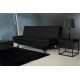 SOFA ROZKŁADANA FAITH CZARNA 196 CM
