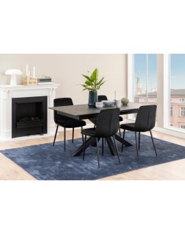 ST&Oacute;Ł ROZKŁADANY HEAVEN 168-210X90 CM CERAMIKA CZARNA