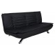 SOFA ROZKŁADANA FAITH CZARNA 196 CM
