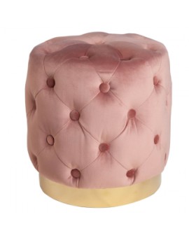 PUF MODERN BAROCK WELUR RÓŻOWY
