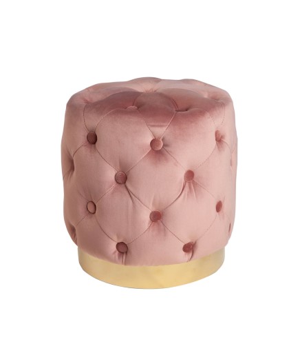 PUF MODERN BAROCK WELUR RÓŻOWY