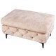 PUF MODERN BAROCK 92X62 CM WELUR BEŻOWY