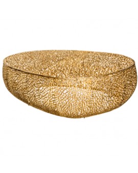 STOLIK KAWOWY LEAF 120 CM ZŁOTY