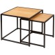 ZESTAW STOLIKÓW KAWOWYCH SLIM LINE 50/40 CM DZIKI DĄB-2SZT.
