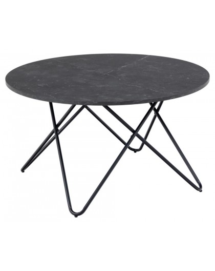 STOLIK KAWOWY WYRE 80CM CZARNY