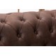 SOFA 3-OSOBOWA CHESTERFIELD BRĄZOWA 210 CM