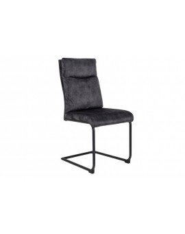KRZESŁO COMFORT WELUR SZARY