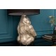 LAMPA STOŁOWA GORILLA 60 CM SREBRNA PODSTAWA