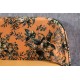 ŁAWKA BOUTIQUE 130CM WZÓR KWIATOWY MUSZTARDOWY WELUR
