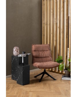 KRZESŁO OBROTOWE BLIZZARD RÓŻOWO-BRĄZOWY